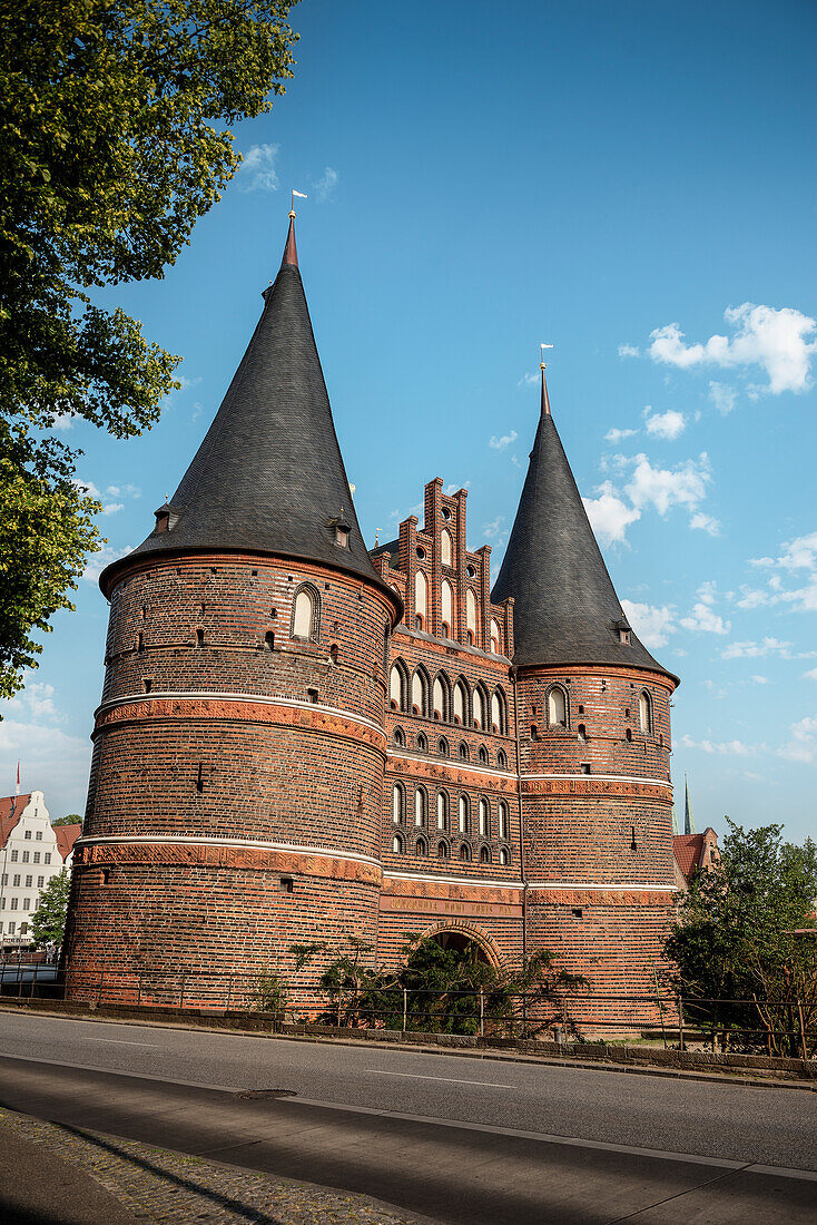 UNESCO World Heritage Hanseatic Town Luebeck, Holsten Gate, landmark of the city, Schleswig-Holstein, Germany