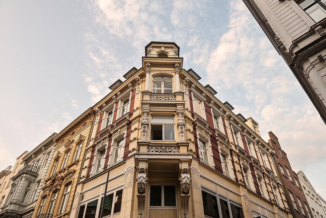 UNESCO Welterbe Hansestadt Lübeck, historische Häuser in der Alstadt, Schleswig-Holstein, Deutschland