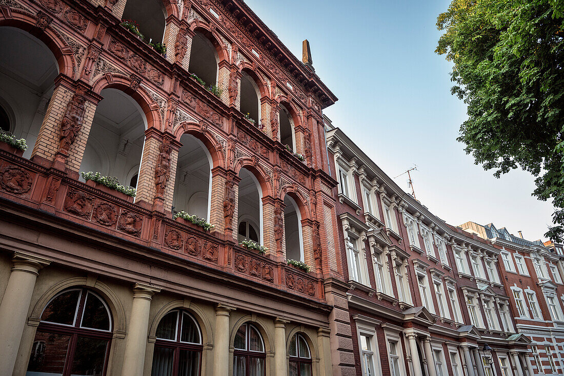 UNESCO World Heritage Hanseatic Town Luebeck, historic houses in the old town, Schleswig-Holstein, Germany