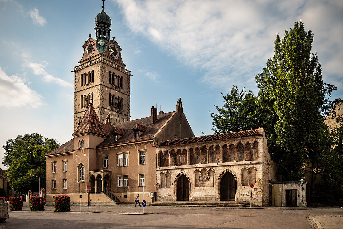 UNESCO Welterbe Regensburger Altstadt, Kloster Sankt Emmeram, Regensburg, Bayern, Deutschland