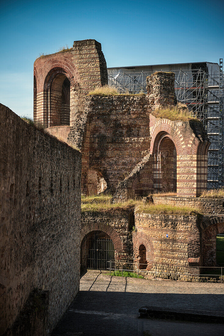 UNESCO Welterbe Trier, römische Kaisertherme, Trier, Rheinland-Pfalz, Deutschland