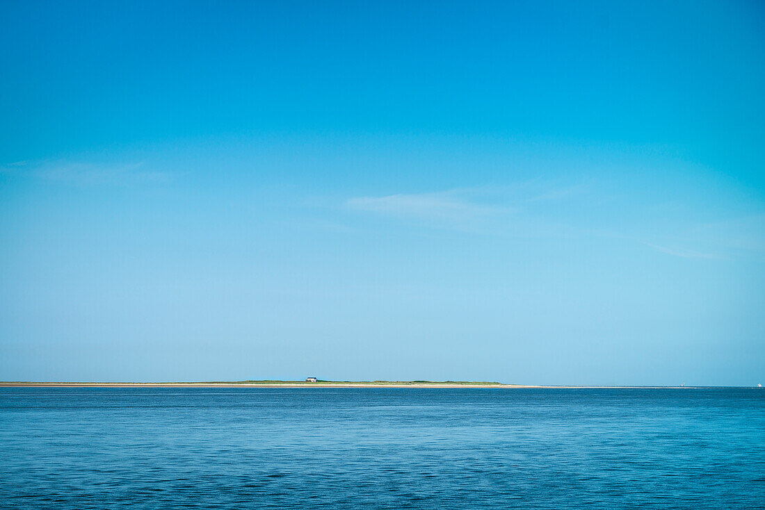 UNESCO Weltnaturerbe Wattenmeer, Blick zur Vogelinsel Scharhörn, Bundesland Hamburg, Deutschland, Nordsee