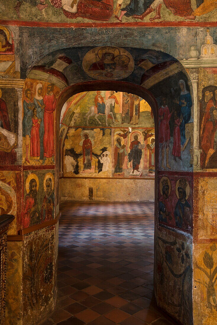 Interior of Church of St. Elijah the Prophet, Yaroslavl, Russia