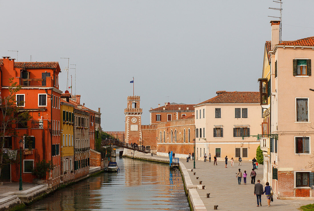 Fondamenta Fronte dell Arsenal, Venezia, Venice, UNESCO World Heritage Site, Veneto, Italy, Europe