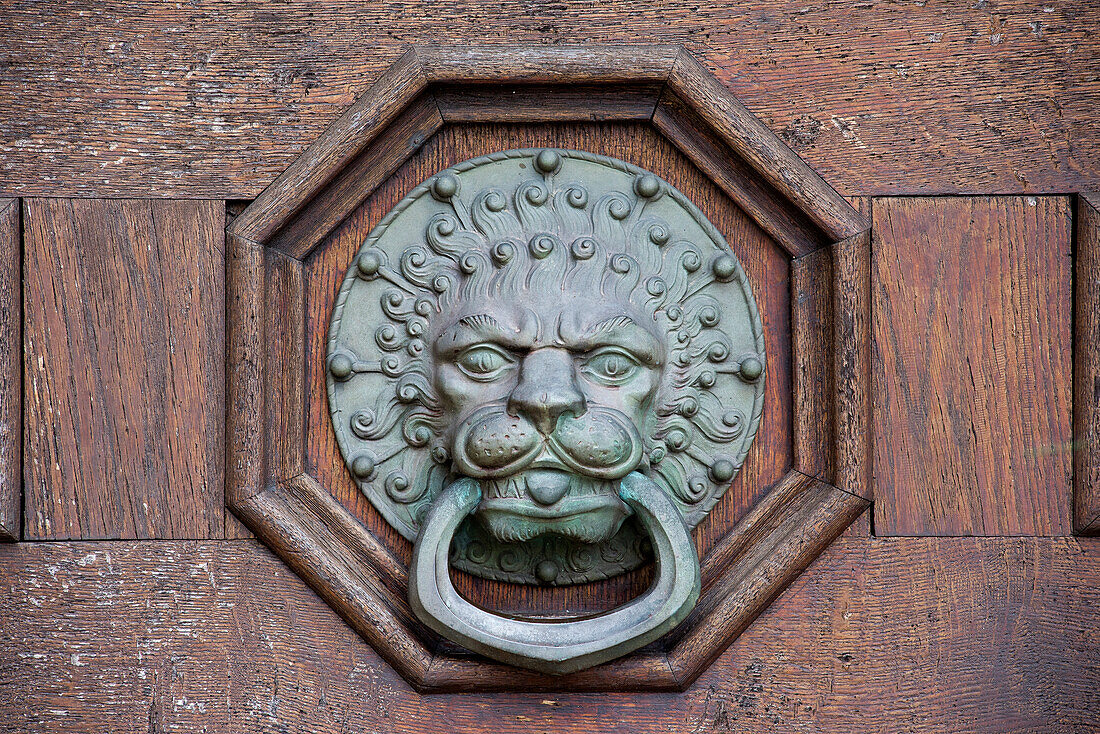 Detail der Kirchentür der Kirche des Klosters Windberg ind Windberg, Niederbayern