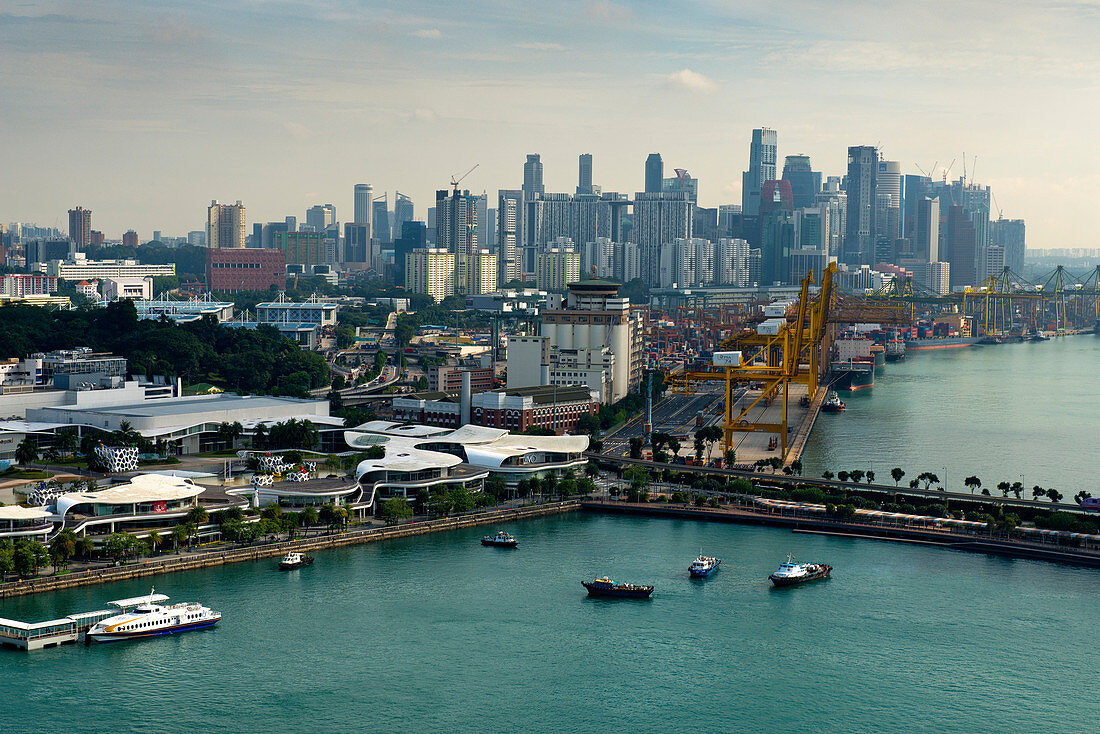 Blick zur City von Singapur