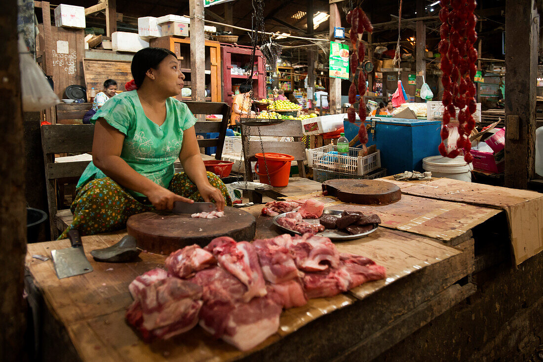 Sake Nyein Zei Markt in Myeik in Myanmar