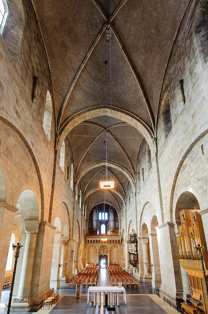 Dom Innen Astronomische Uhr, Lund, Skane, Südschweden, Schweden