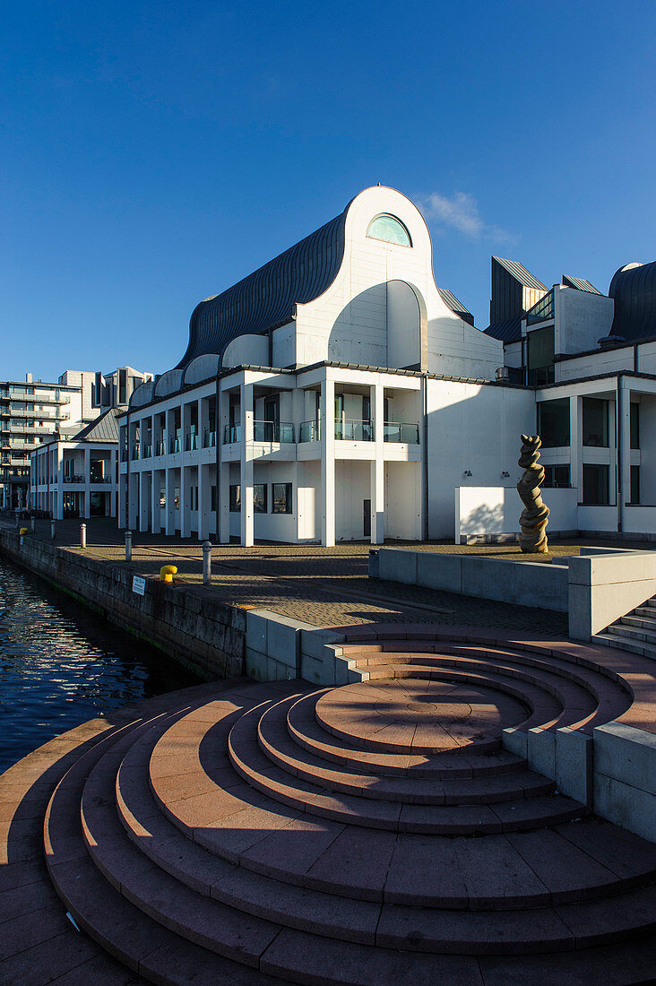 Dunkers Kulturhus im Hafen von  Helsingborg, Südschweden, Skane, Südschweden, Schweden