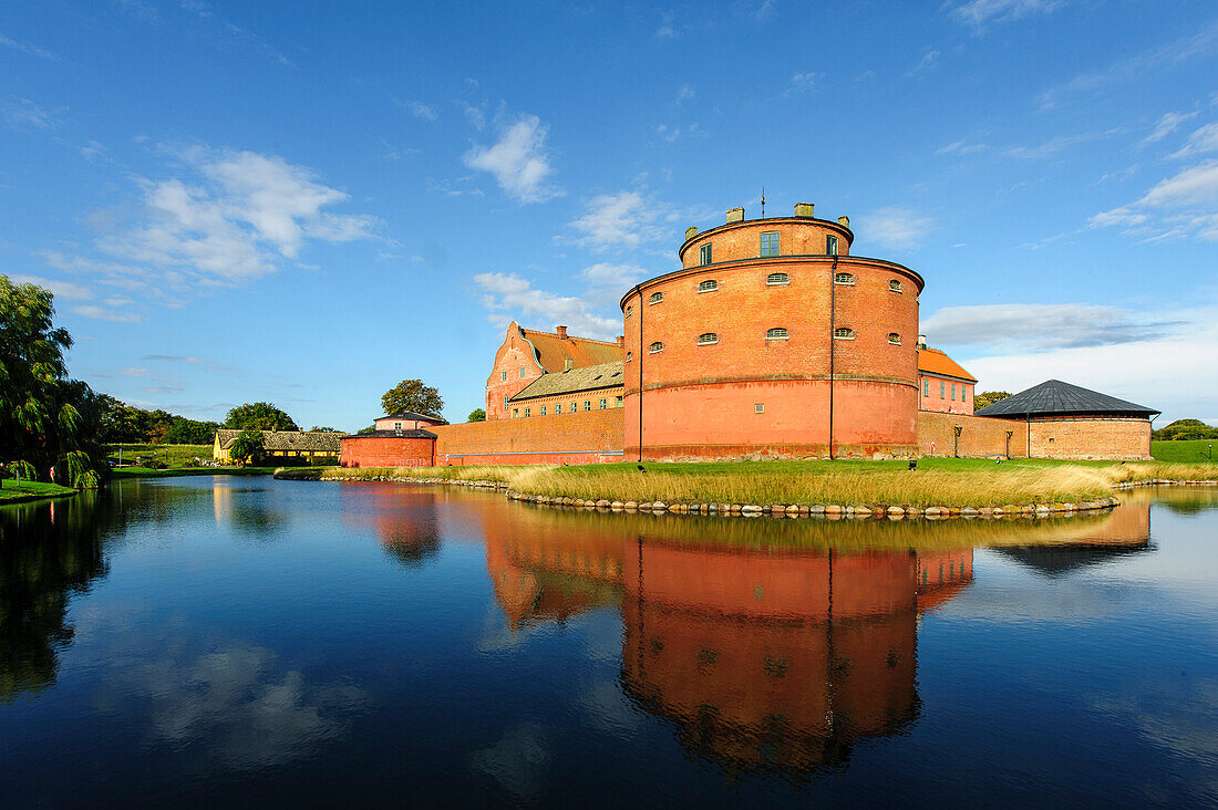 Zitadelle mit Wassergraben in Landskrona, Skane, Südschweden, Schweden