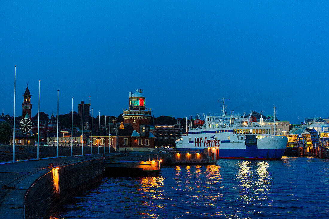 Ferries from Helsingborg to Helsingborg, Helsingborg, Skane, Southern Sweden, Sweden