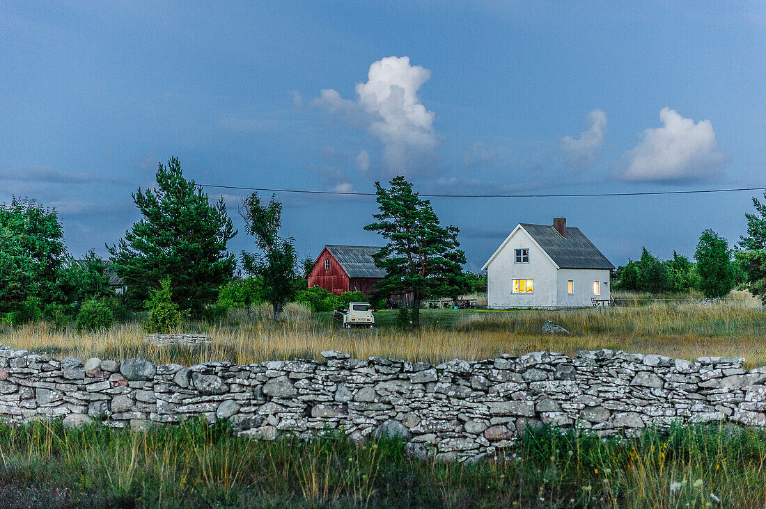 Farm on the Faroe island., Schweden