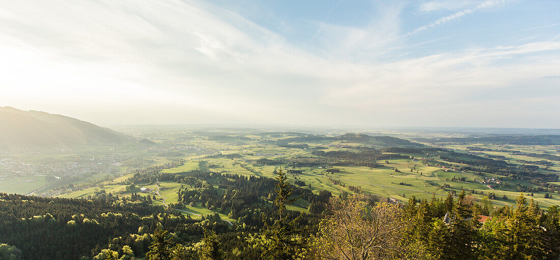 View over the Allgaeu from the Falkenstein, Pfronten, Bavaria, Germany
