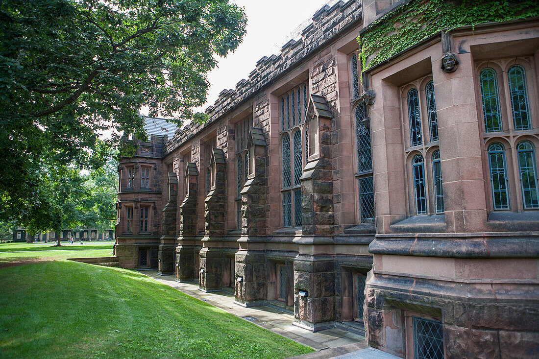 Außenwand, East Pyne Hall, Princeton Universität, Princeton, New Jersey, USA