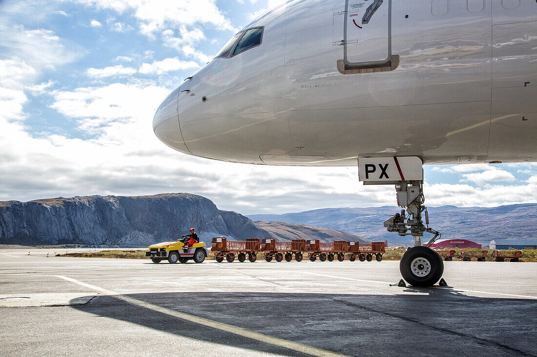 kangerlussuaq international airport north of the arctic circle, greenland