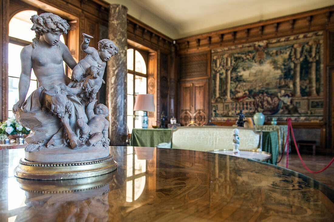 souvenirs of the 1st empire, the grand salon, chateau de bizy, vernon (27), france