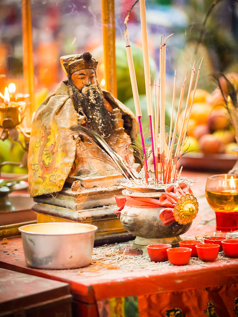 Shrine, Hungry Ghost Festival, Georgetown, Penang, Malaysia, Southeast Asia, Asia