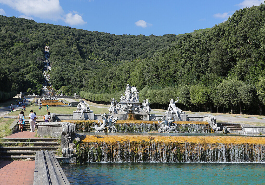 Fountains and gardens, Reggia di Caserta, Caserta, Campania, Italy, Europe