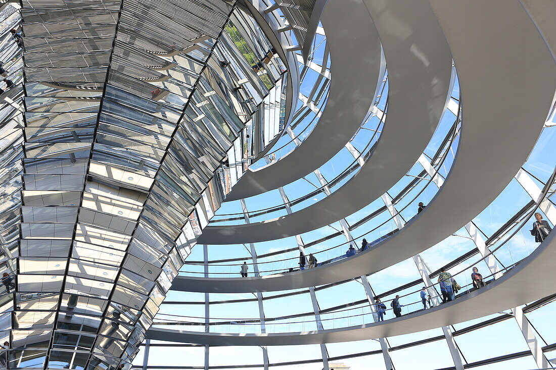 The Dome by Norman Foster, Reichstag Parliament Building, Berlin, Germany, Europe