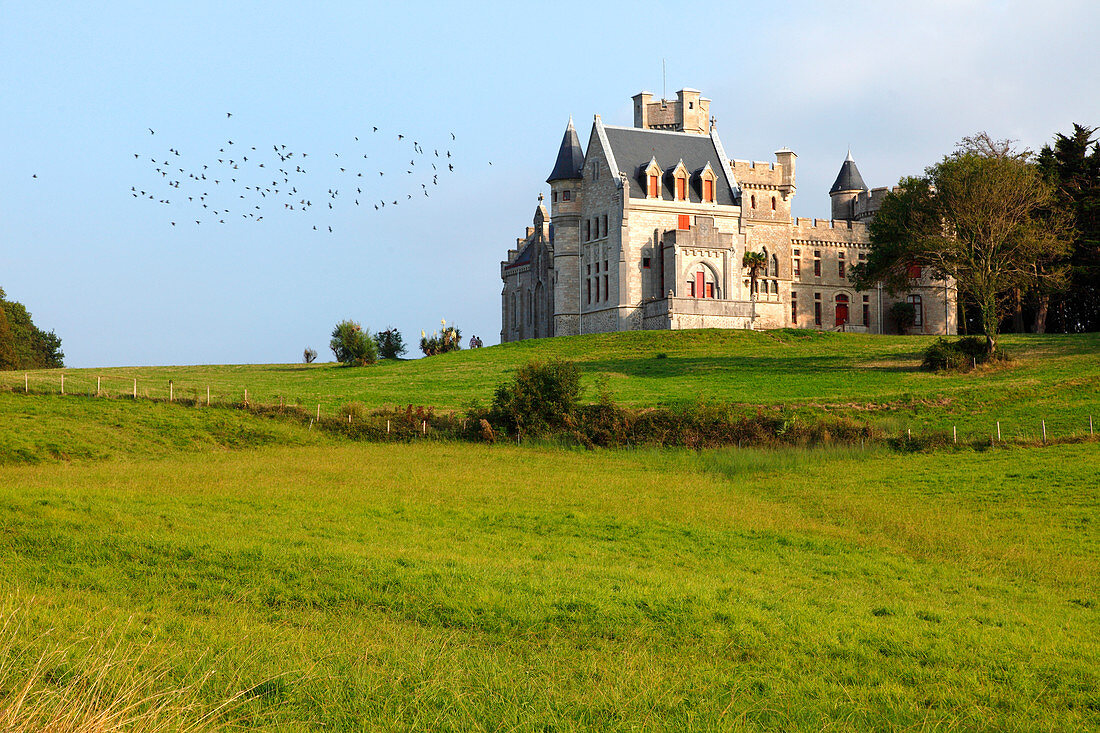 France, Aquitaine, Pyrenees Atlantiques (64), Basque country, province of Labourd, Hendaye, Abbadia castle