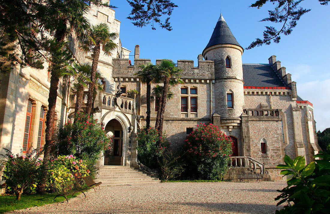 France, Aquitaine, Pyrenees Atlantiques (64), Basque country, province of Labourd, Hendaye, Abbadia castle