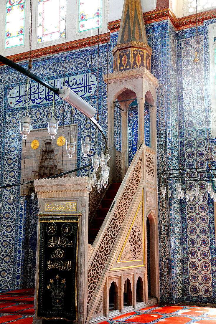 Turkey, Istanbul (Fatih municipality) Eminonu quarter, Rustem Pasa mosque