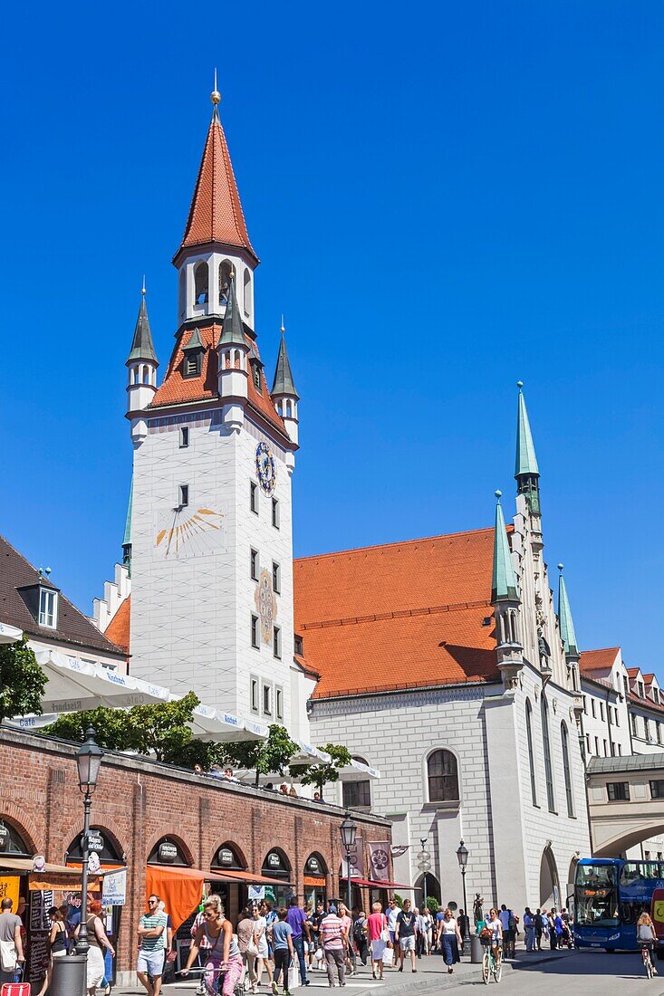 Germany, Bavaria, Munich, Marienplatz, The Old City Hall