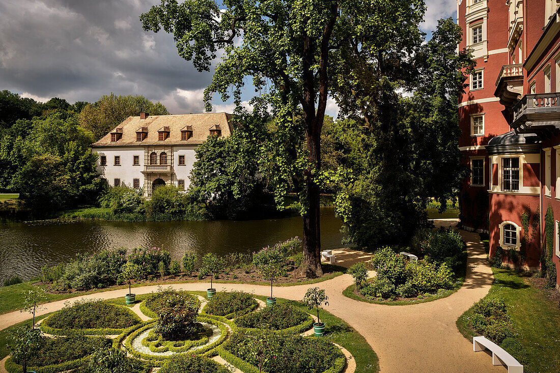 UNESCO World Heritage Muskau Gardens Prince Pueckler Park, New Castle, Lausitz, Saxony, Germany