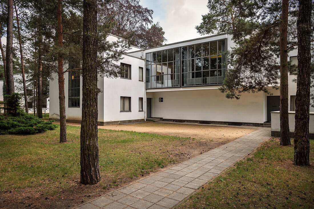 UNESCO Welterbe Bauhaus, Haus Muche / Schlemmer, Meisterhäuser, Dessau, Dessau-Roßlau, Sachsen-Anhalt, Deutschland