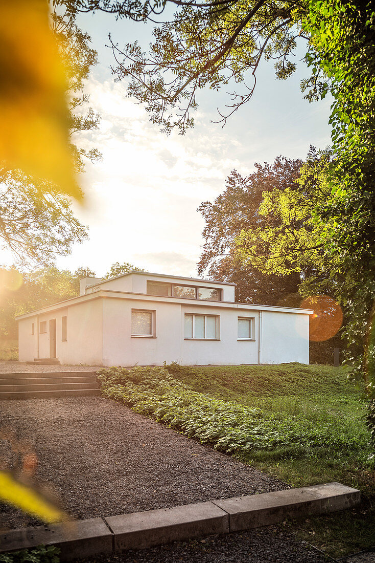 UNESCO World Heritage Bauhaus school, Weimar, architecture studies „Musterhaus Am Horn“, Thuringia, Germany