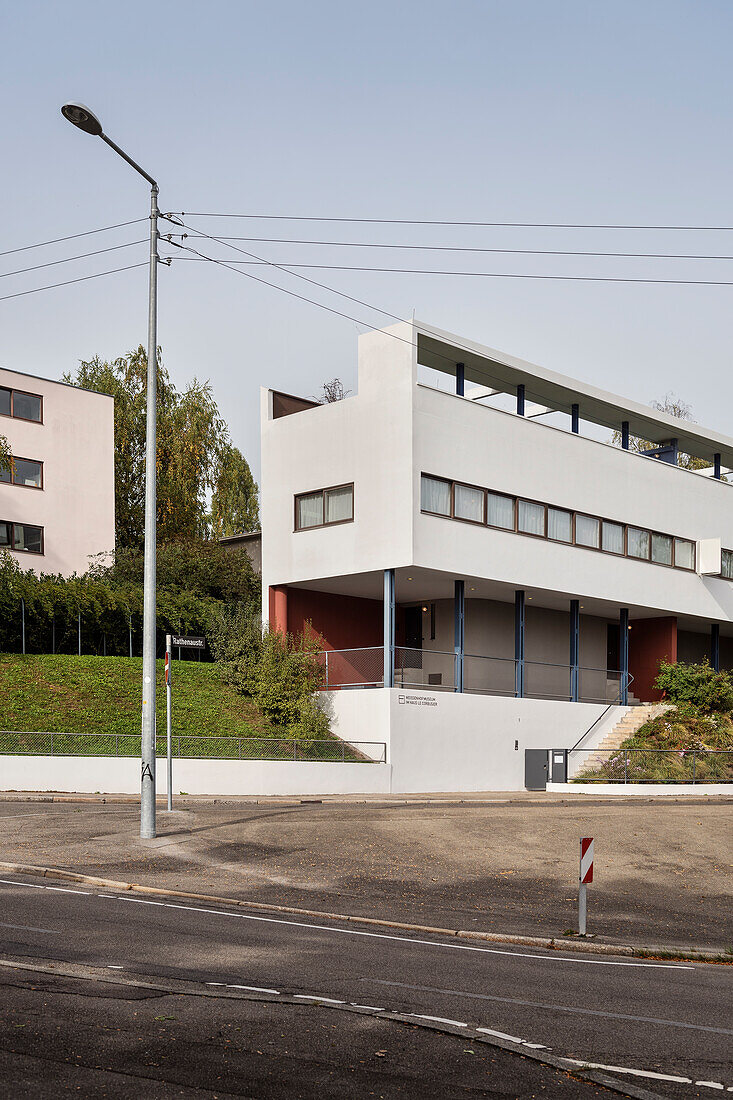 UNESCO Welterbe Le Corbusier Haus, Weißenhofsiedlung, Stuttgart, Baden-Württemberg, Deutschland