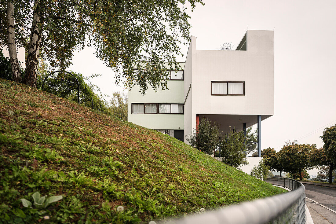UNESCO Welterbe Le Corbusier Haus, Weißenhofsiedlung, Stuttgart, Baden-Württemberg, Deutschland