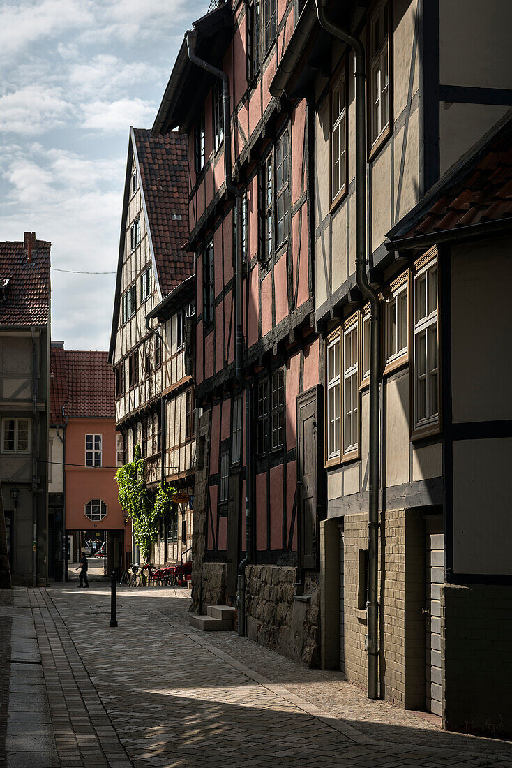 UNESCO Welterbe Fachwerkstadt Quedlinburg, Altstadt, Sachsen-Anhalt, Deutschland