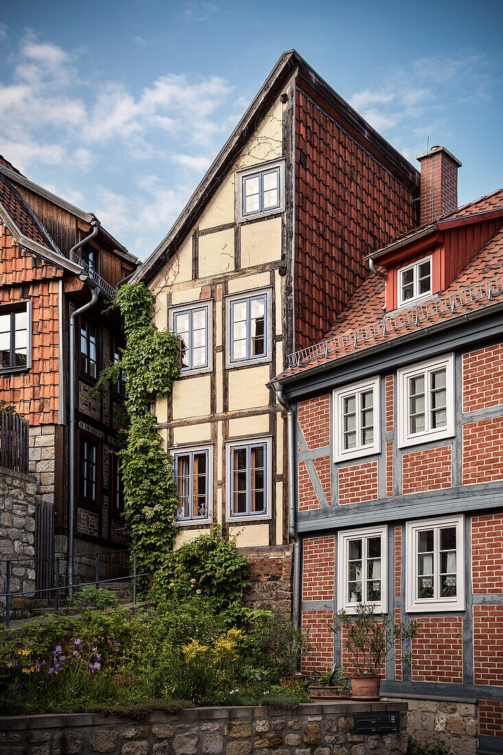 UNESCO Welterbe Fachwerkstadt Quedlinburg, Altstadt, Sachsen-Anhalt, Deutschland