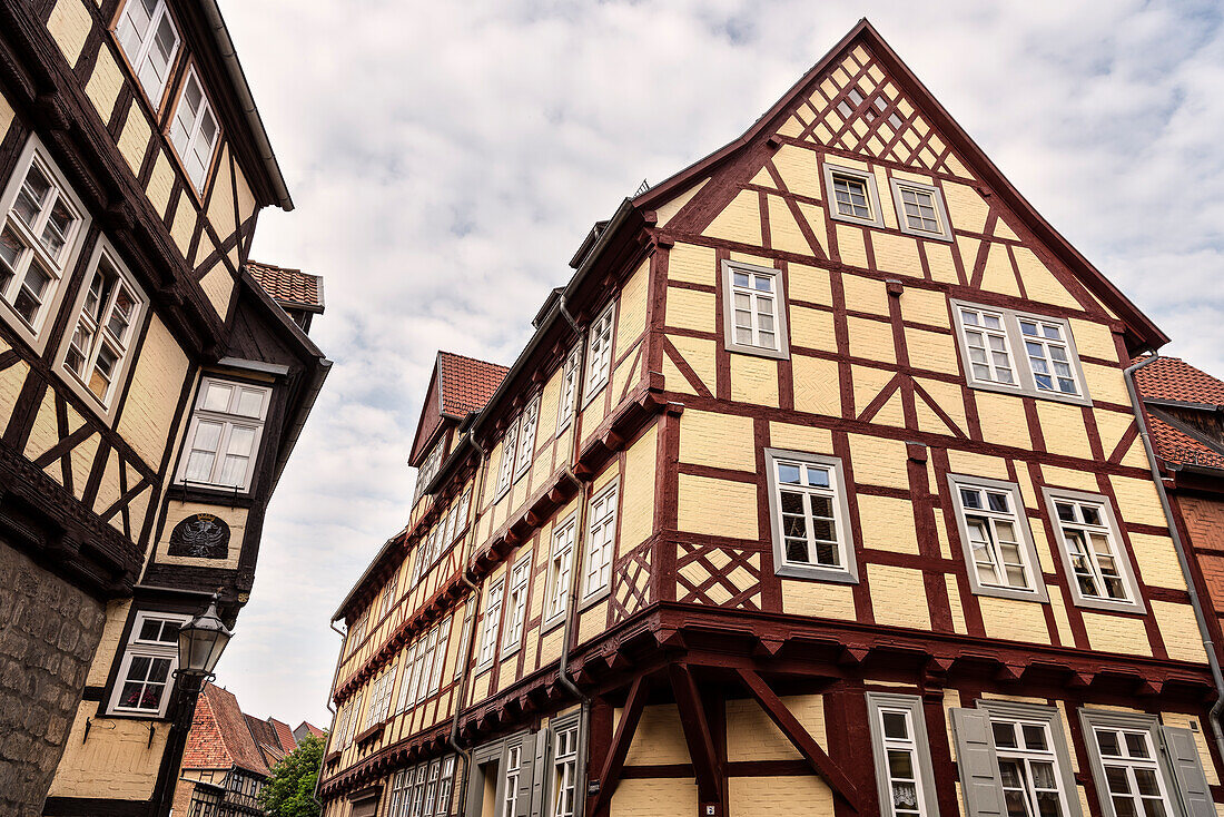 UNESCO Welterbe Fachwerkstadt Quedlinburg, Altstadt, Sachsen-Anhalt, Deutschland