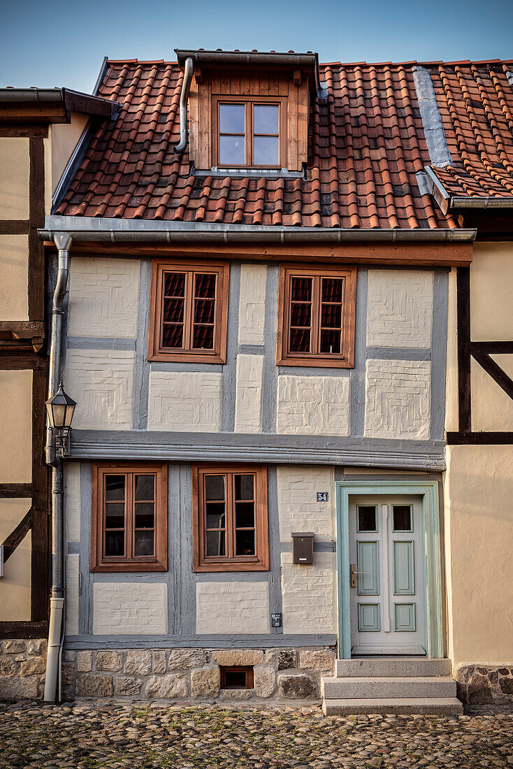 UNESCO Welterbe Fachwerkstadt Quedlinburg, Altstadt, Sachsen-Anhalt, Deutschland