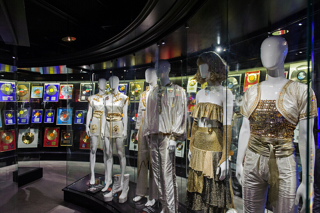Costumes in the Abba Museum, Stockholm, Sweden