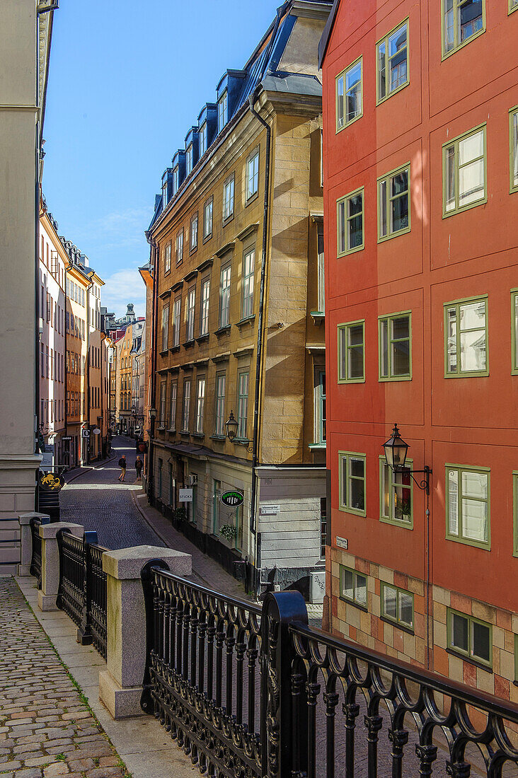 Railing in the old town Gamla Stan, Stockholm, Sweden