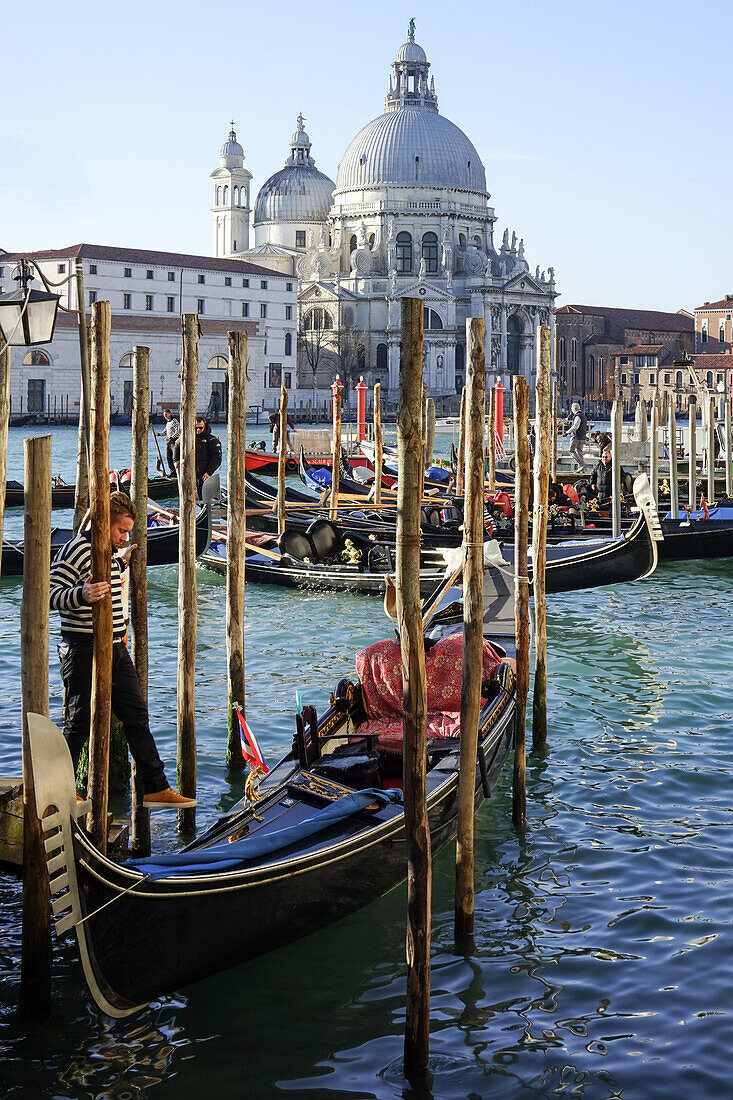 gondolas in venice, unesco world heritage site, venetia, venice, italy