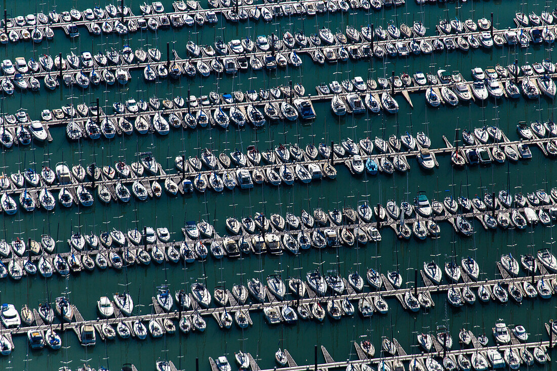 aerial view of the port des minimes, la rochelle, (17) charente-maritime, nouvelle aquitaine