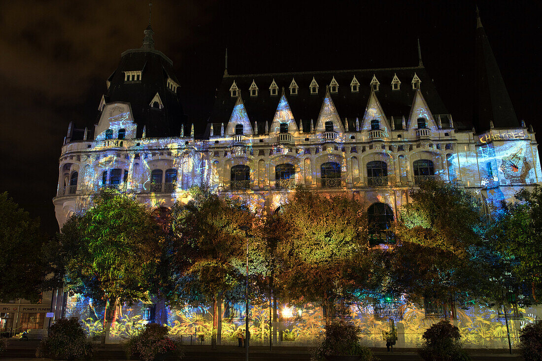 the multimedia library during chartres in lights, city of chartres (28), france