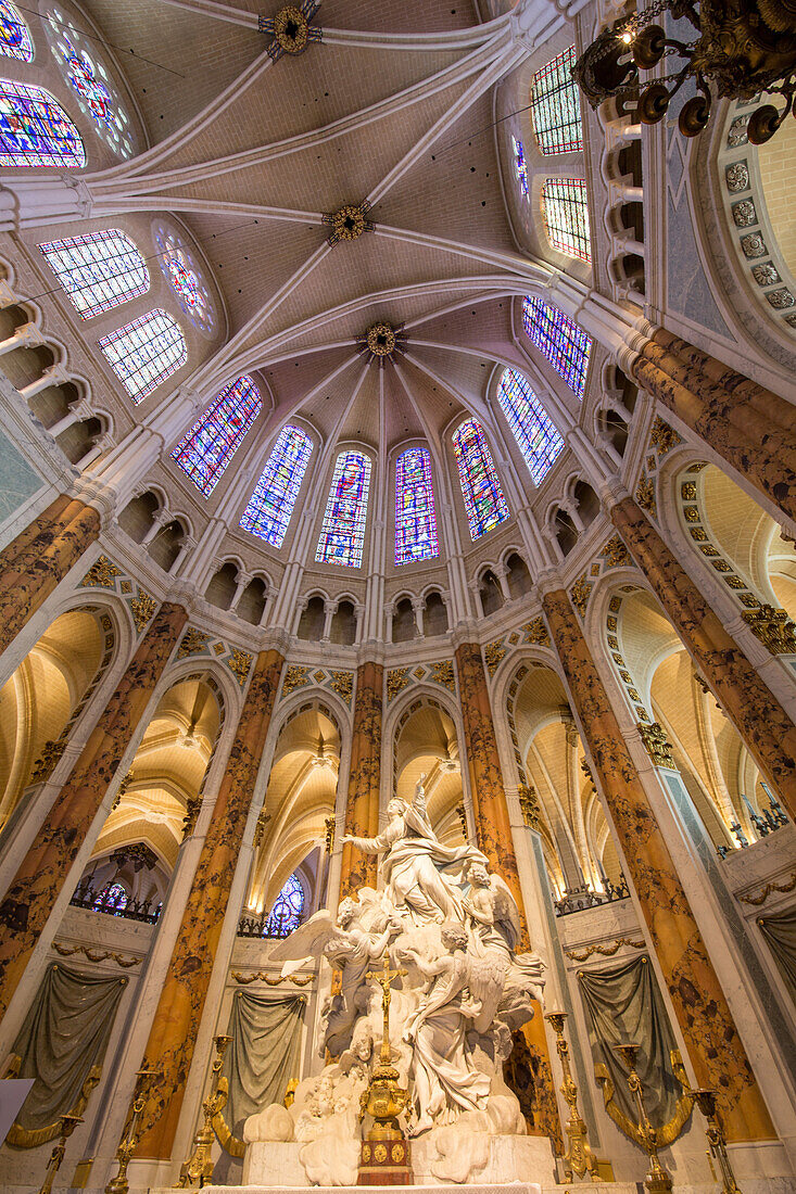 the briban high altar, the choir of the notre-dame cathedral, chartres (28), france