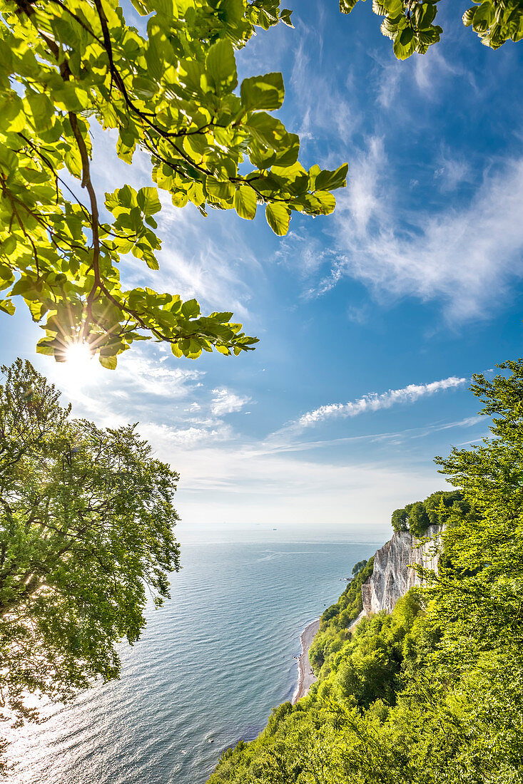 View from Koenigsstuhl, Stubbenkammer, Jasmund National Park, Ruegen Island, Mecklenburg-Western Pomerania, Germany