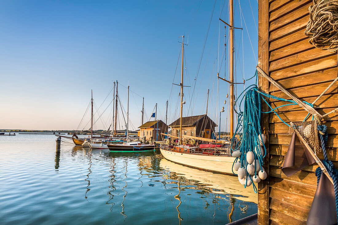 Marina, Gager, Mönchgut, Rügen Island, Mecklenburg-Western Pomerania, Germany