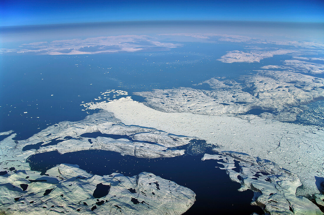 Kalbender Gletscher an Grönlands Westküste