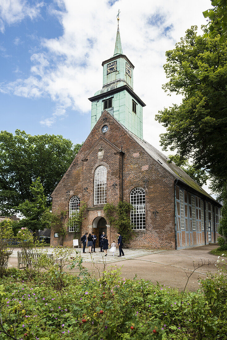 Historische Nienstedtener Kirche, Barockkirche, Stadtteil Nienstedten, Hamburg, Deutschland