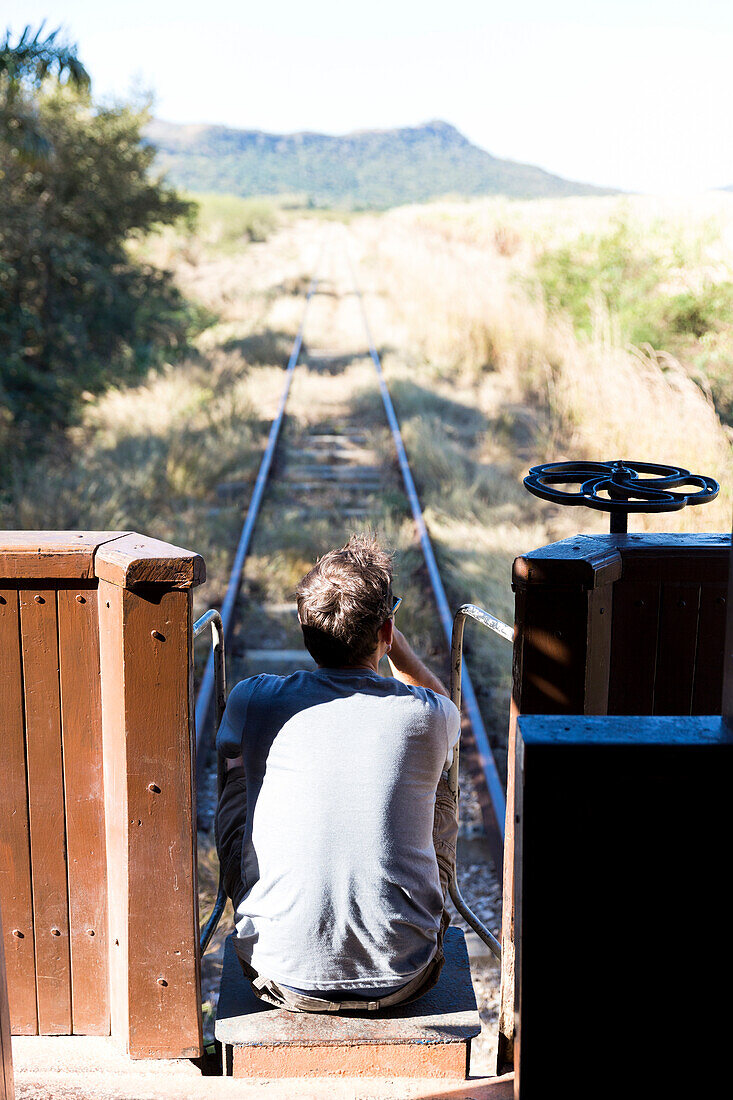 tour into the Valle de los Ingenios with a steam locomotive, formerly famous for sugarcane plantations, family travel to Cuba, parental leave, holiday, time-out, adventure, near Trinidad, province Sancti Spiritus, Cuba, Caribbean island