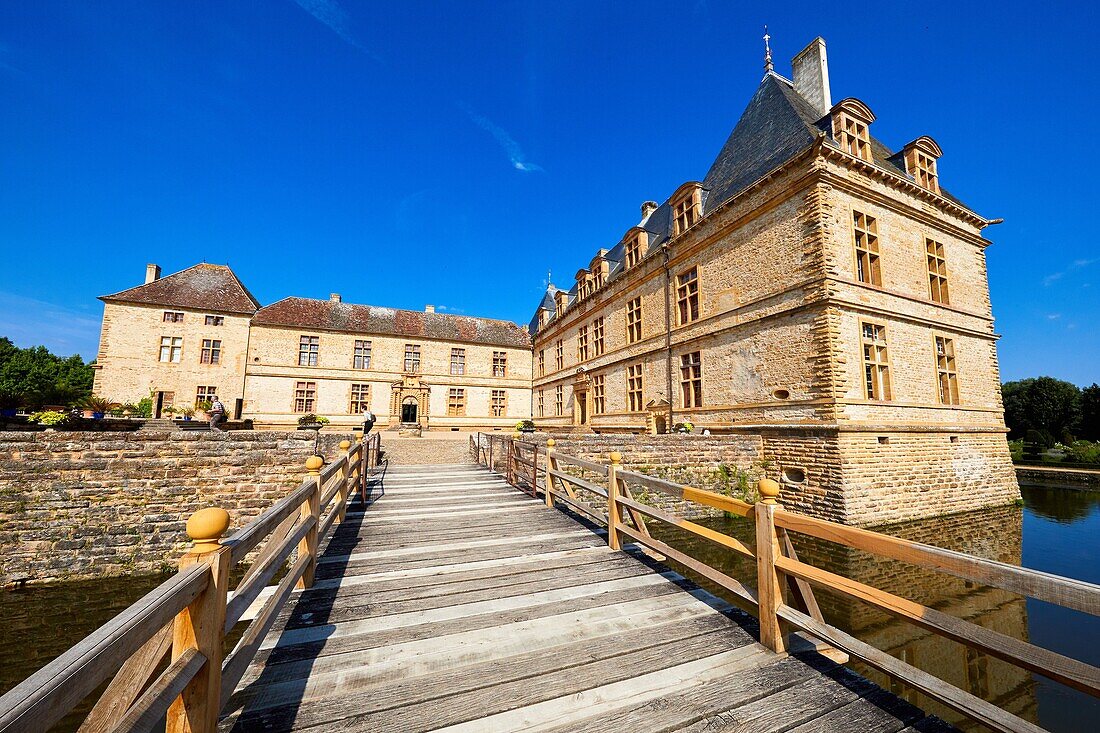 Schloss von Cormatin, Departement Saone-et-Loire, Region Burgund, Gebiet Maconnais, Frankreich, Europa