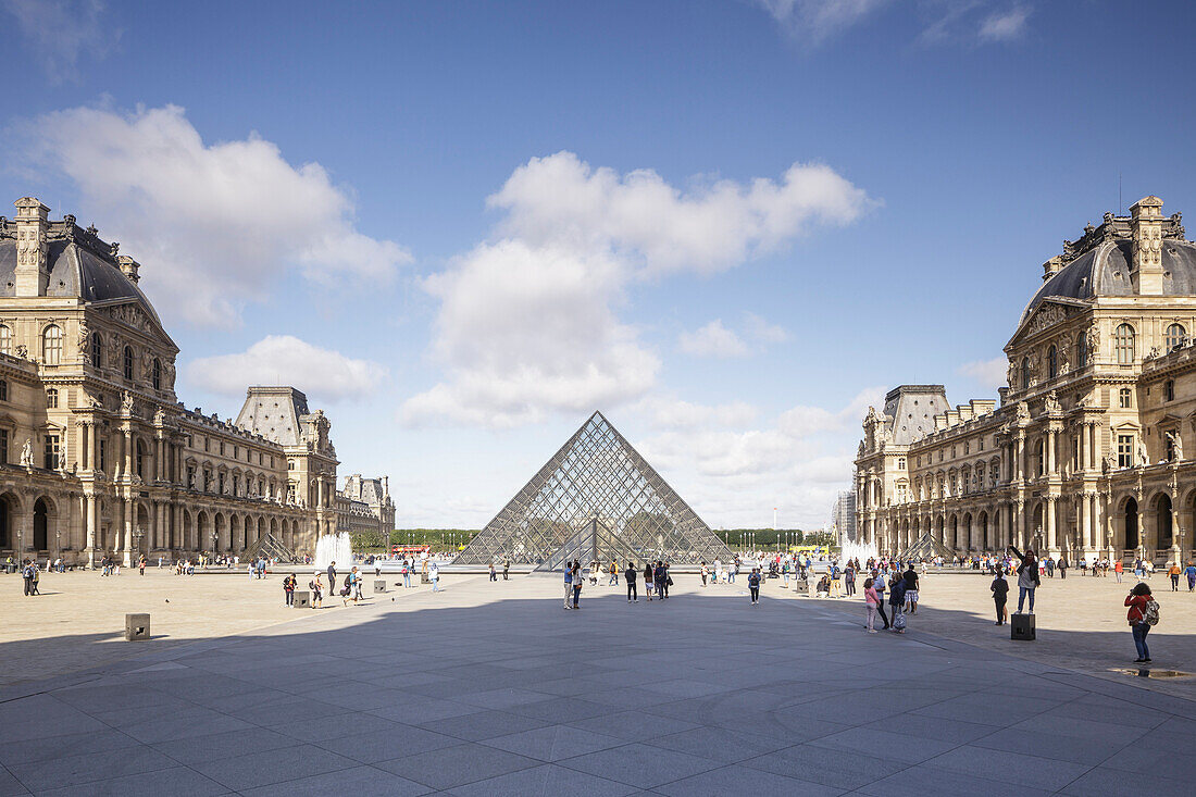 The Musee du Louvre in Paris, France, Europe