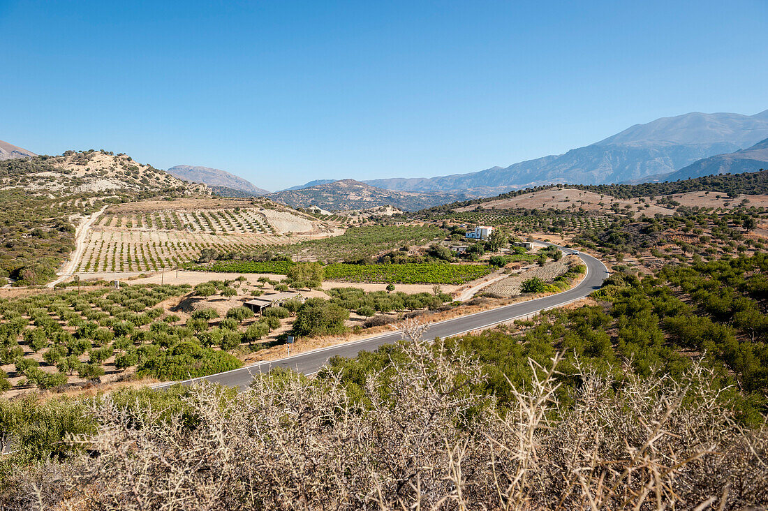landscape near Agia Galini, Crete, Greece, Europe